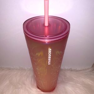 Starbucks holiday pink copper Tumbler
